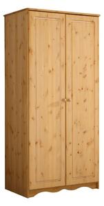 Dvojdverová šatníková skriňa z masívneho borovicového dreva Støraa Amanda