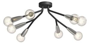 Lucande - Carlea 8 Stropné Lampa Black/Nickel Lucande - Lampemesteren