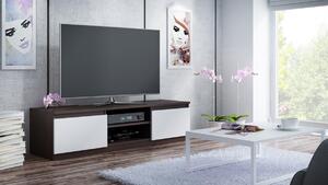 AMI nábytok TV stolík RTV MALTA 120 cm wenge / biely