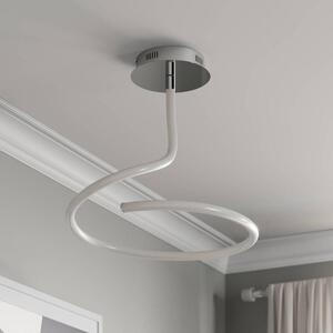 Lucande - Serpentina LED Stropné Lampa White/Chrome - Lampemesteren