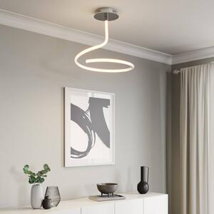 Lucande - Serpentina LED Stropné Lampa White/Chrome Lucande - Lampemesteren