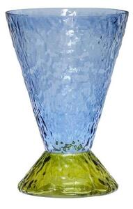 Hübsch - Abyss Vase Light Blue/Olive - Lampemesteren