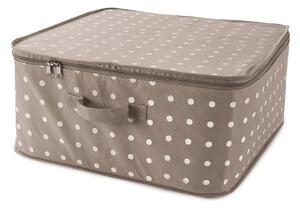 Béžový box na uloženie oblečenia Compactor Dots, 46 × 20,5 cm