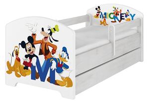 Detská posteľ Disney - MICKEY FRIENDS 140x70 cm