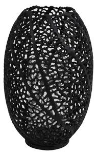 Kovový lampáš SINULA, matt black, (S) Ø25,5xV38 cm