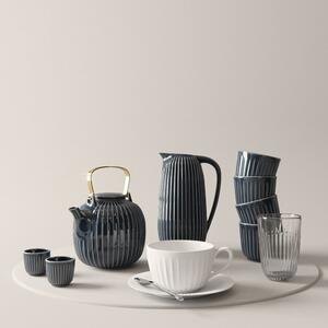 Antracitová porcelánová čajová kanvica Kähler Design Hammershoi, 1,2 l