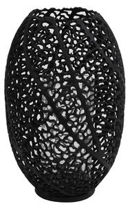 Kovový lampáš SINULA, matt black, (S) Ø25,5xV38 cm