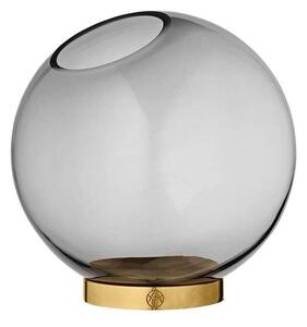 AYTM - Globe vase w. stand Ø17 Black/Gold AYTM - Lampemesteren