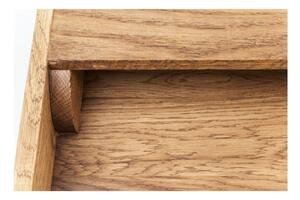 Pracovný stôl z masívneho dubového dreva Kare Design Attento