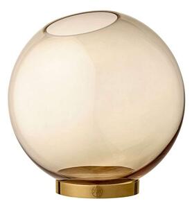 AYTM - Globe vase w. stand Ø21 Amber/Gold AYTM - Lampemesteren
