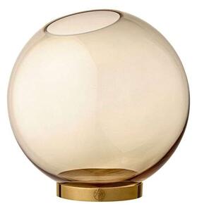 AYTM - Globe vase w. stand Ø17 Amber/Gold AYTM - Lampemesteren