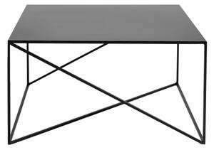 Čierny konferenčný stolík CustomForm Memo, 80 x 80 cm