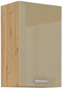 Policová kuchyňská skříňka horní šířka 45 cm 06 - HULK - Béžová lesklá