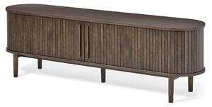 Hnedý TV stolík v dekore duba 180x56x40 cm Meta – Unique Furniture