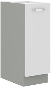 Výsuvná kuchyňská skříňka 30 cm 07 - HULK - Bílá lesklá