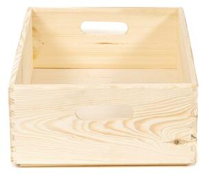 Úložný box z borovicového dreva Compactor Custom, 40 × 30 × 14 cm