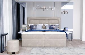 Kontinentálna posteľ 180 cm Variv (svetlosivá) (s matracom). Vlastná spoľahlivá doprava až k Vám domov. 1025426