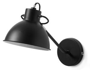 Čierna nástenná lampa Kave Home Odalis