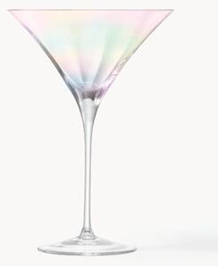 Ručne fúkané poháre na martini Pearl, 2 ks