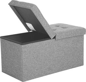 ÚLOŽNÝ BOX NA SEDENIE, textil, kompozitné drevo, 76/38/38 cm - Kreslá, Online Only