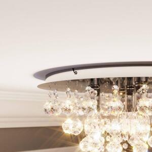 Lindby - Annica Round Stropné Lampa Chrome/Clear - Lampemesteren