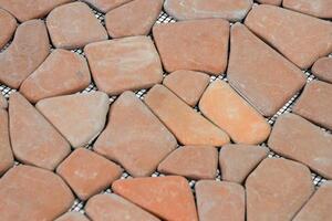Divero Garth 636 mramorová mozaika - červená / terakota 1 m2