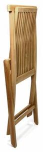 Divero 2255 Skladacia stolička z tíkového dreva, 2 kusy