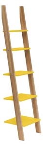 Žltá rebríková polica Ragaba ASHME, šírka 45 cm
