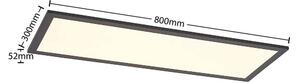 Lindby - Nelios Stropné Lampa LED 2700-6500k 80x30 Black Lindby - Lampemesteren