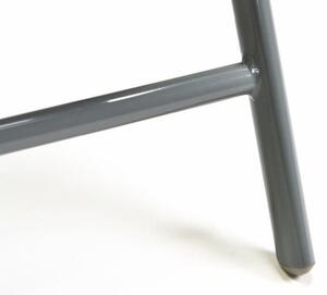 Hliníková skladacia stolička Garth - čierna