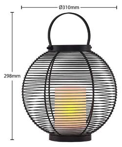 Lindby - Mairuna Solárne Lampy LED Ø30,8 Black - Lampemesteren