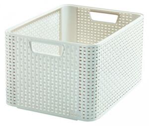 CURVER STYLE BOX 33119 polyratanový košík L - krémový