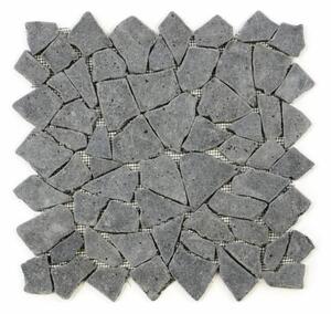 Divero Garth 638 Mozaika z andezitu - čierna / tmavo sivá 1 m2