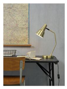 Stolová lampa s kovovým tienidlom v zlatej farbe (výška 44 cm) Valencia – it's about RoMi