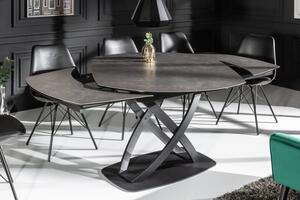 Jedálenský stôl Inceptun 130-190cm antracit keramika
