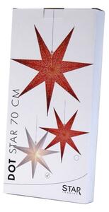 Červená svetelná dekorácia Star Trading Dot, Ø 70 cm