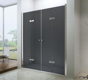 Sprchové dvere maxmax MEXEN LIMA DUO 140 cm - GRAFIT