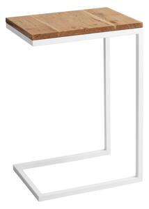 Odkladací stolík s bielou konštrukciou CustomForm Lupe