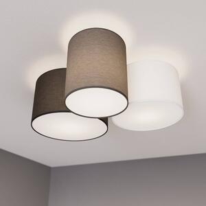 Lindby - Laurenz 3 Stropné Lampa Grey/White/Brown - Lampemesteren