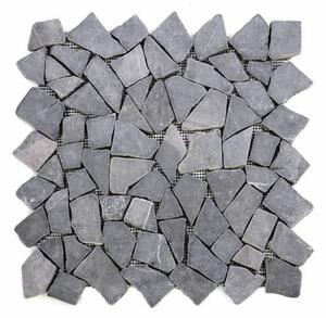 Divero Garth 563 mramorová mozaika sivá 1 m2 - 30x30cm