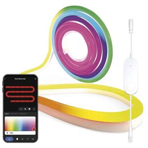 GoSmart Flexibilný LED pásik NEON biely, 3 m, 23 W, RGBIC stmievateľný, WiFi (ZPW313I)