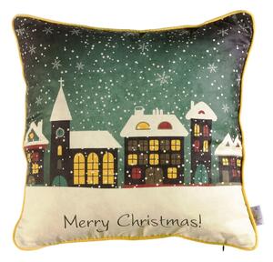 Vianočná obliečka na vankúš Mike & Co. NEW YORK Comfort Snowy, 43 × 43 cm