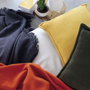Krémovobiela deka s podielom bavlny Euromant Basics, 140 × 180 cm