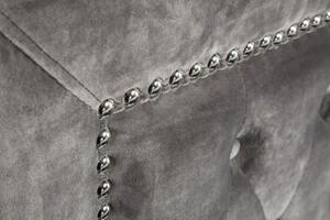 Posteľ Extravagancia 180x200cm strieborná sivá