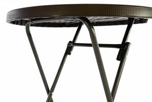 Garthen 43772 Záhradný barový stolík okrúhly - ratanová optika 110 cm - hnedý
