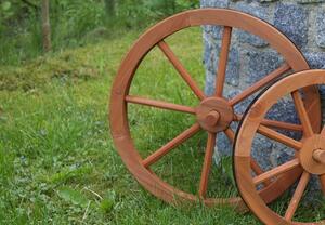 Drevené koleso Garth 45 cm - štýlová rustikálna dekorácia