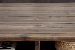 Konferenčný stolík Scorpion - 110cm sivý, agátové drevo