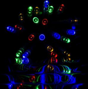 Voltronic 46906 Vianočné LED osvetlenie 5 m - farebné 50 LED - zelený kábel