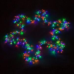 Voltronic 39457 Vianočné LED osvetlenie 20 m - farebné 200 LED - zelený kábel