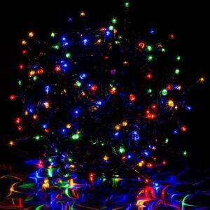 Voltronic 39454 Vianočné LED osvetlenie 10 m - farebné 100 LED - zelený kábel